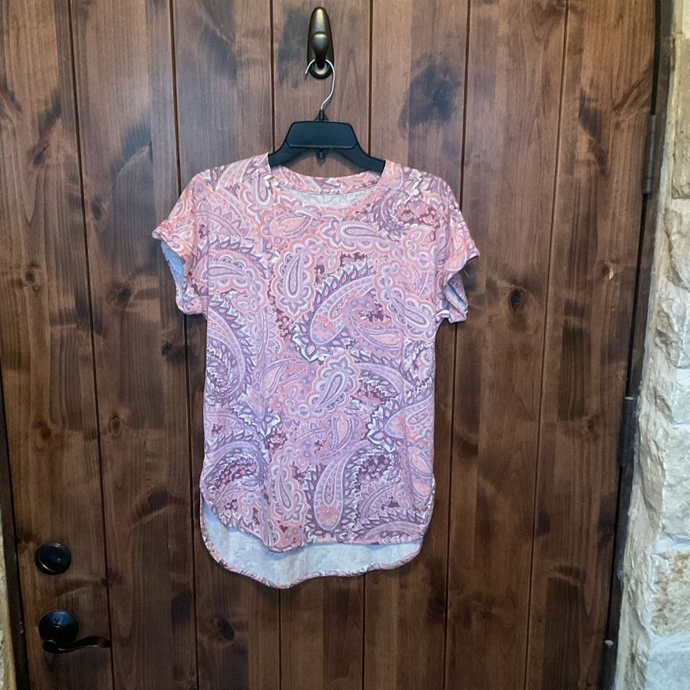 Cupio Pink Paisley Short Sleeve Tee